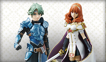 Alm and Celica amiibo